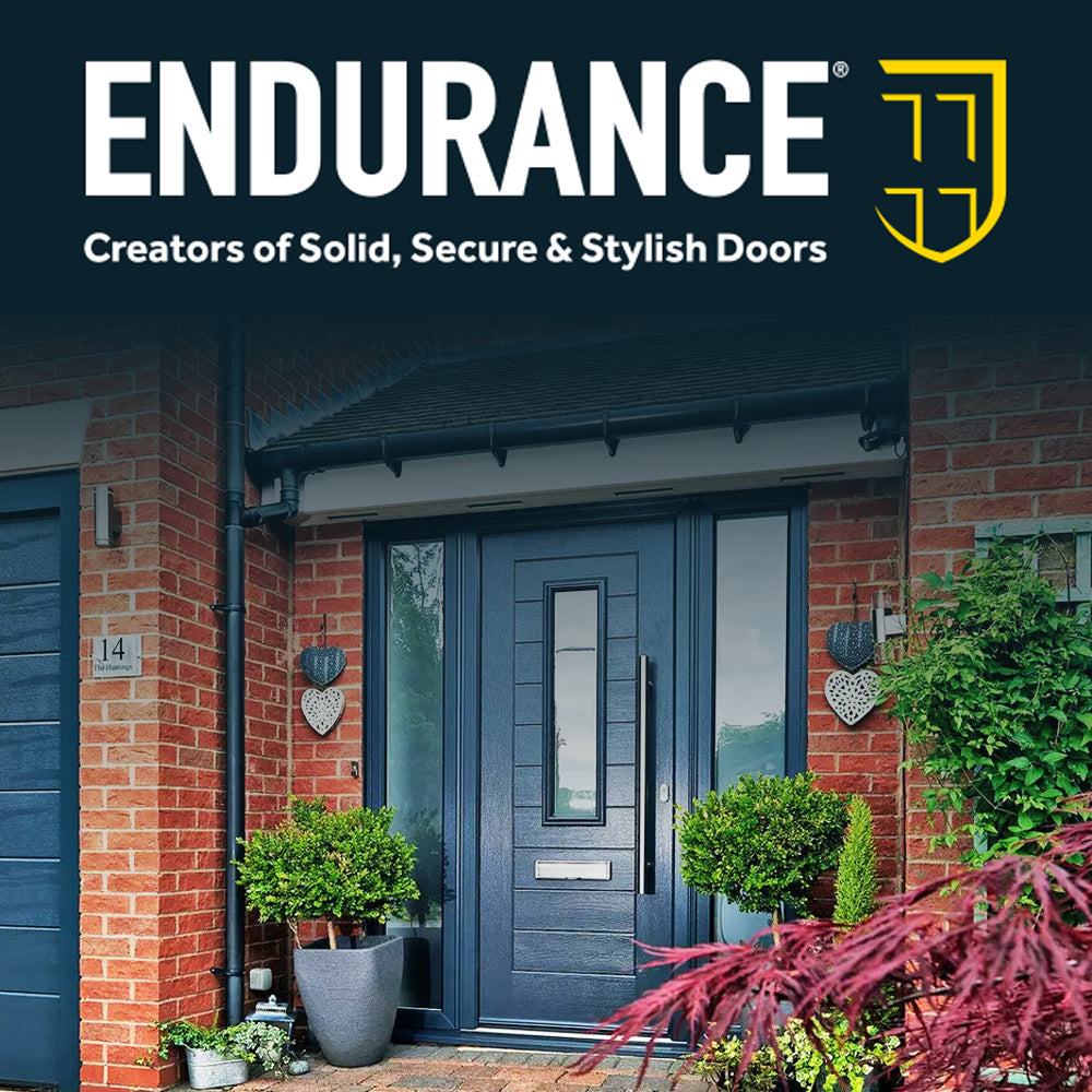 Endurance doors images with the logo top central.  